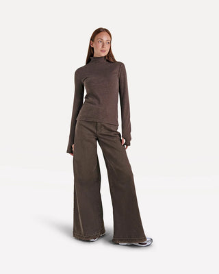 AL - Moore Denim Wide Fringe Brown